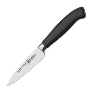 Нож для чистки овощей и фруктов «Платинум»; сталь; высота=1.5, длина=20.5/9, ширина=7 см.; цвет: черный