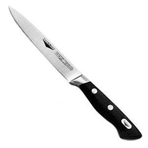 Нож для чистки овощей; сталь, пластик; длина=10, ширина=2 см.; металлический, цвет: черный