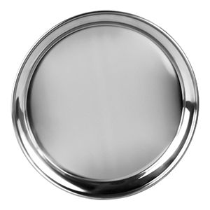 Поднос «Проотель»; сталь нержавеющая; диаметр=410, высота=25 мм; металлический