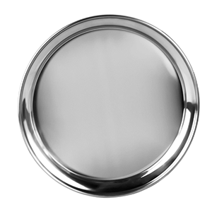 Поднос «Проотель»; сталь нержавеющая; диаметр=300, высота=23 мм; металлический