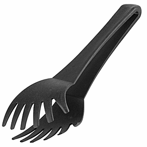 Щипцы для спагетти жаропрочные; пластик; длина=23.9, ширина=10 см.; цвет: черный