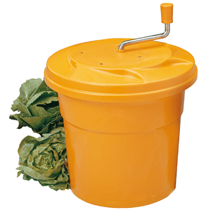 Центрифуга для мойки овощей; пластик; 12л; диаметр=33 см.; оранжевый цвет