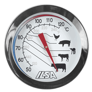 Термометр для мяса; сталь; длина=11.3 см.; металлический