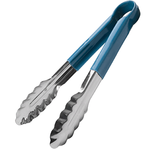 Щипцы голубая ручка «Проотель»  сталь,резина  длина=240/85, ширина=40 мм ProHotel