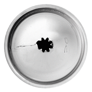 Насадка кондитерская «Звезда»; сталь нержавеющая; диаметр=22, высота=40 мм; металлический