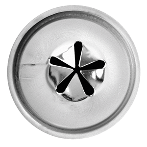 Насадка кондитерская «Клематис»; сталь нержавеющая; диаметр=22, высота=29 мм; металлический