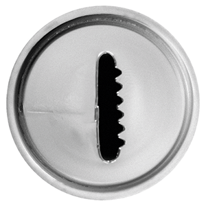 Насадка кондитерская «Широкая полоска»; сталь нержавеющая; диаметр=22, высота=29 мм; металлический