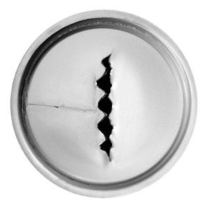 Насадка кондитерская «Рифленая лента»; сталь; диаметр=22, высота=30 мм; металлический