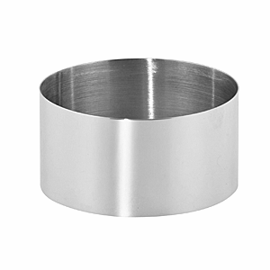 Набор кондитерских форм «Круг» (2 штуки); сталь; диаметр=60, высота=45 мм; металлический