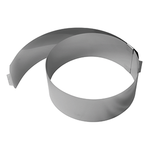 Кольцо кондитерское раздвижное «Проотель» диаметр=15-30 см.; сталь нержавеющая; высота=80 мм