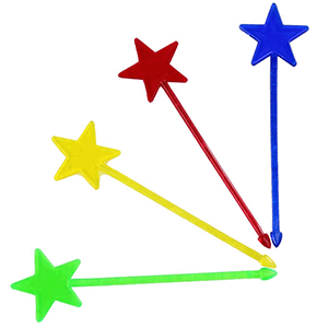 Пики для канапе «Звезды» [144 шт]  пластик  длина=9 см. Melchert