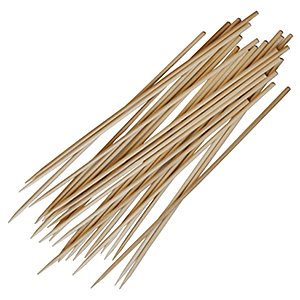 Шампурчики длина=15 см. (100 штук); материал: бамбук; высота=200, длина=65, ширина=15 мм; бежевая