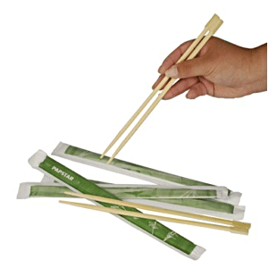 Китайские палочки 50 пар длина=23 см.; материал: бамбук; высота=290, длина=170, ширина=55 мм; бежевая