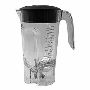 Колба для блендера HBB250NEW; пластик,резина; 1.3л; высота=27, длина=20, ширина=14 см.; прозрачный, цвет: черный Колба для блендера HBB250NEW; пластик,резина; 1.3л; высота=27, длина=20, ширина=14 см.; прозрачный, цвет: черный