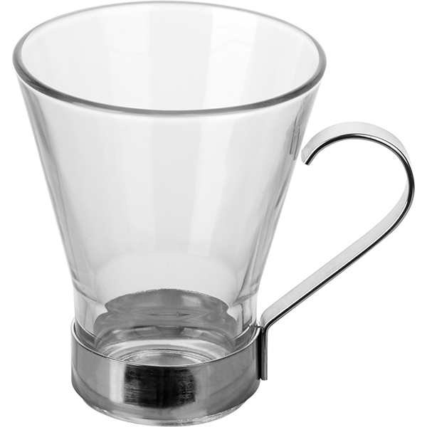 Чашка чайная с металлическим подстаканником «Эпсилон» Bormioli Rocco - Fidenza Ypsilon фото 3