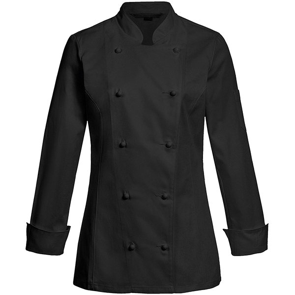 Куртка поварская размер XL б/пуклей; полиэстер,хлопок; черный