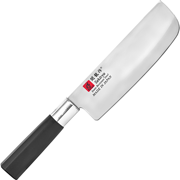 Нож кухонный «Накири»; сталь нержавеющая,пластик; L=29.5/16.5см