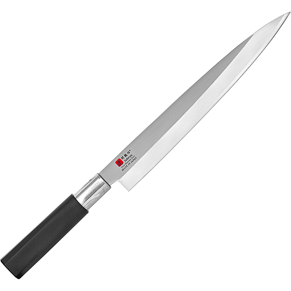 Нож кухонный для сашими; сталь нержавеющая,пластик; L=32/21см