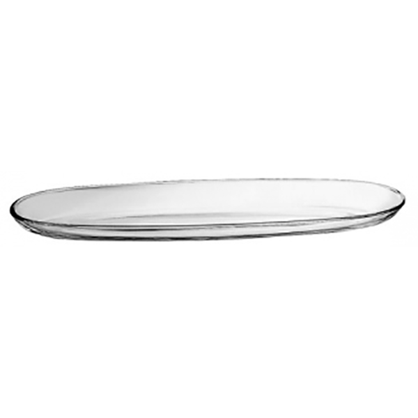 Блюдо овальное «Фениче»; стекло; L=41,B=9.5см; прозрачный