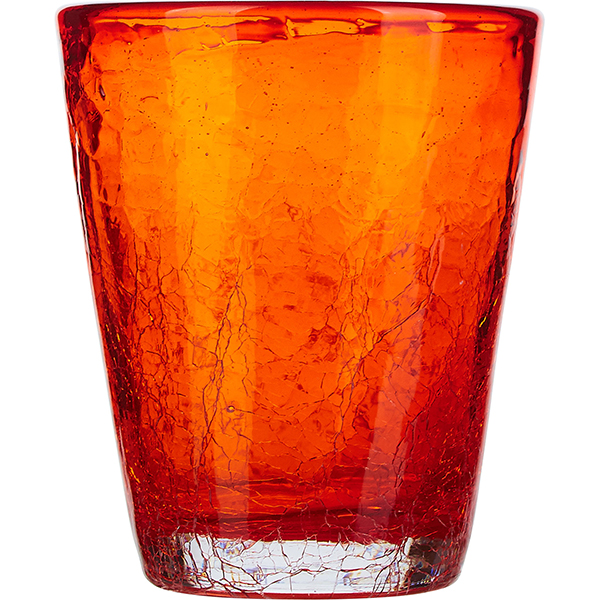 Стакан «Колорс»; стекло; 310мл; оранжевый 