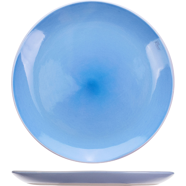 Тарелка для десерта «Сублим Блю»; керамика; D=22.5см; голубой