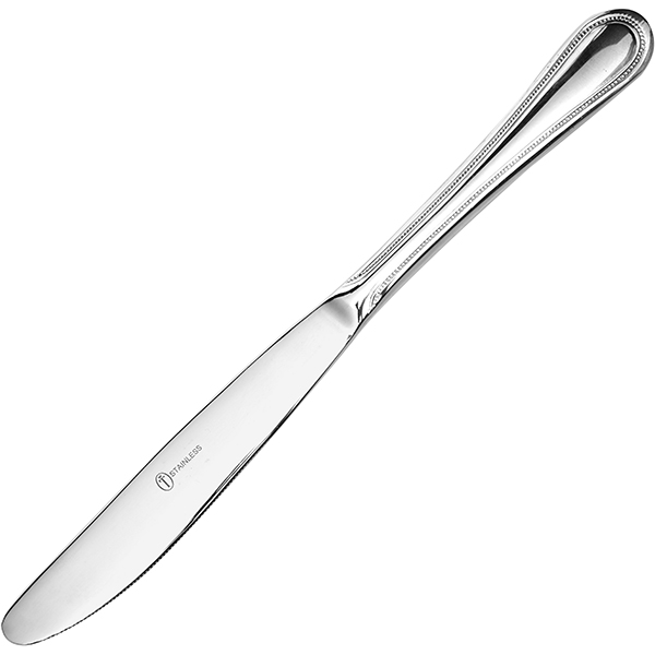 Нож столовый «СОНЕТ»; сталь нержавейка; L=220/114,B=20мм; металлический 