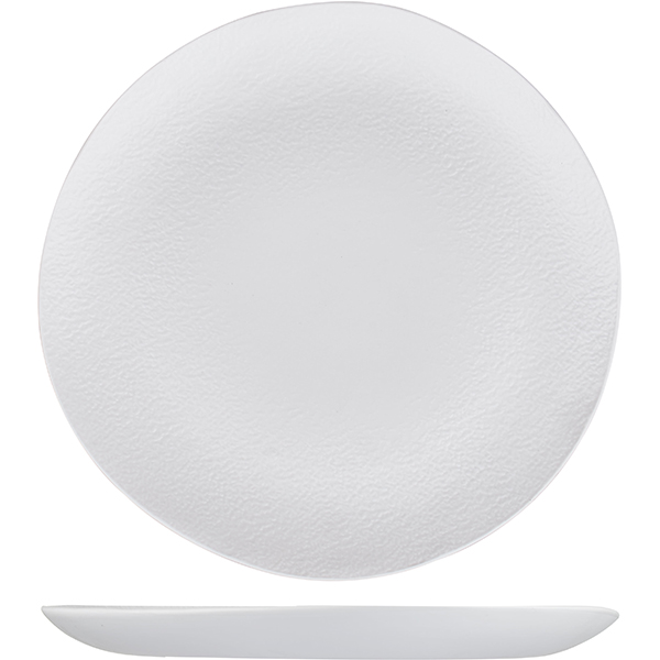 Тарелка  мелкая «Артик»; фарфор; D=30см; белый,матовый