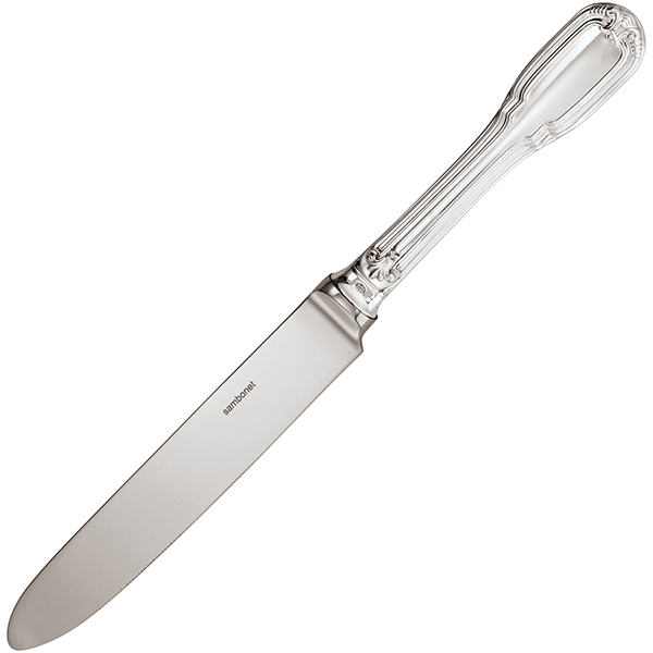 Нож столовый «Сан Боне»; посеребренный; L=252мм