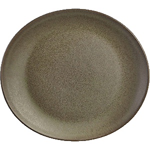 Тарелка овальная «Терра Антиго»; керамика; L=21,B=19см; коричневый ,серый