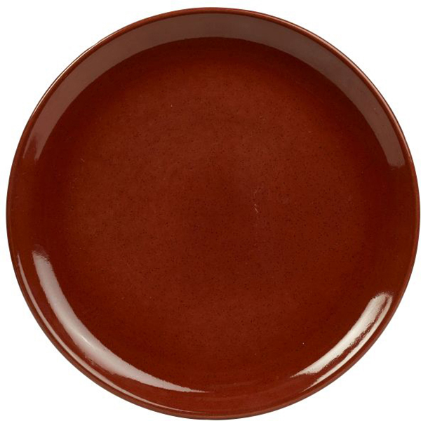 Тарелка  мелкая «Терра Ред»; керамика; D=24см; красный