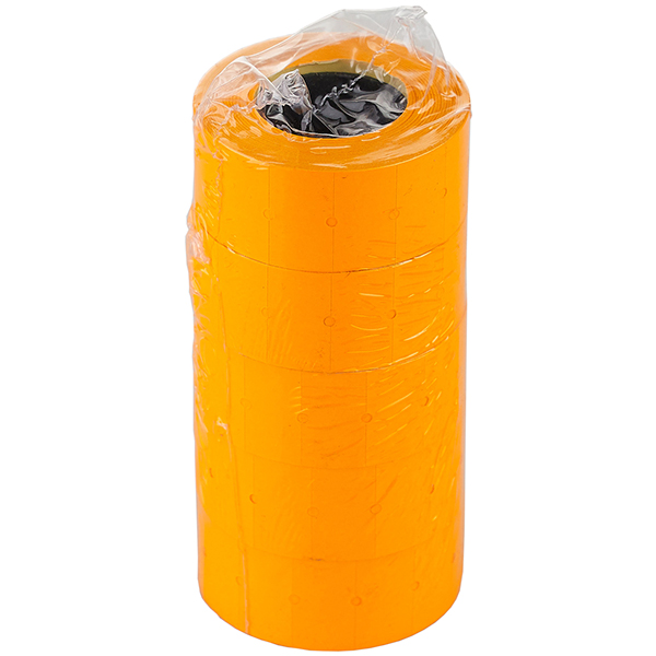 Этикет-лента 21*12/800 оранжевыйпрямая(180)[10шт]   Xelon