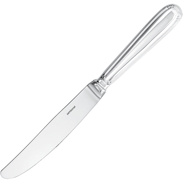 Нож столовый «Барок»; посеребренный; L=252мм