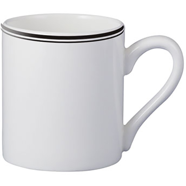 Чашка кофейная «Ричмонд»; фарфор; 130мл; белый,черный