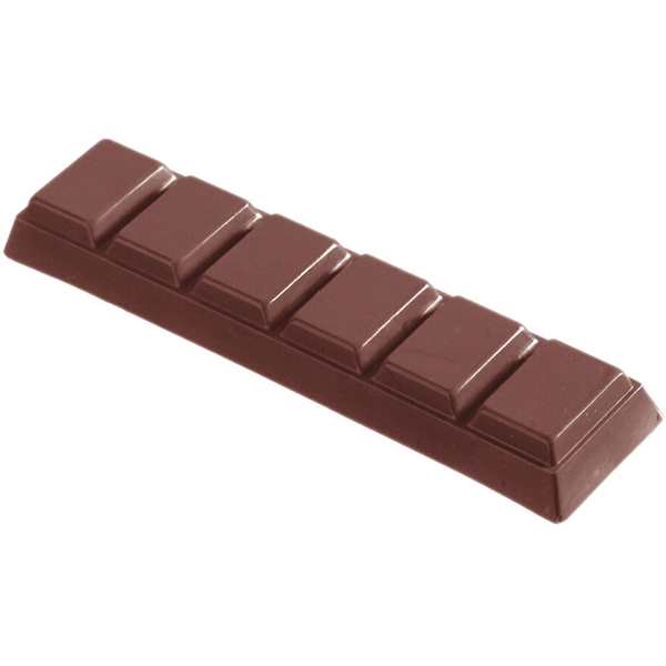 Форма д/шоколада «Плитка» [7шт]  поликарбонат  H=13,L=125,B=30мм MATFER