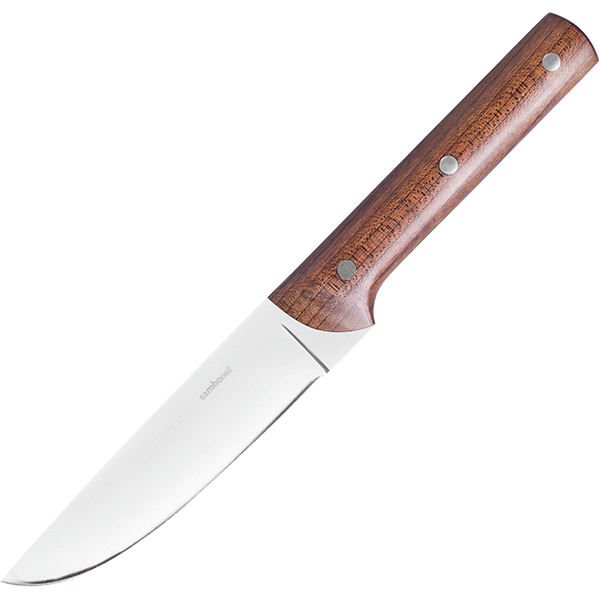 Нож д/стейка; сталь нержавейка,дерево; ,L=25см
