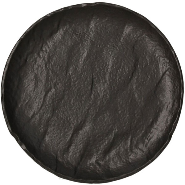 Тарелка пирожковая «Вулкания»; фарфор; D=16см; черный