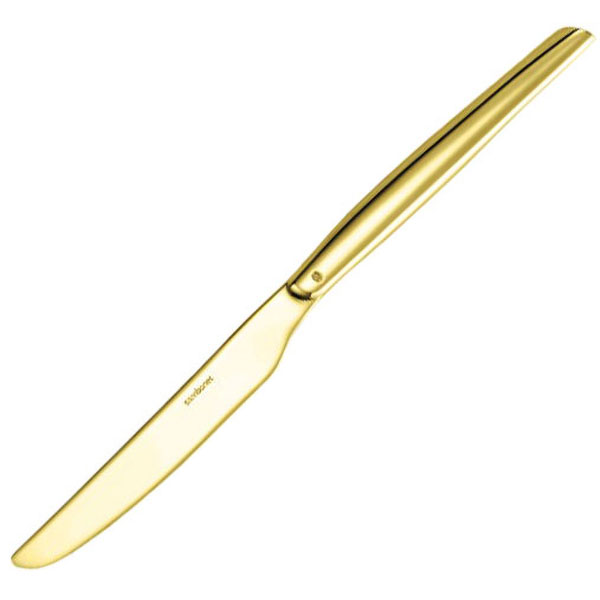 Нож десертный «Эйч-арт ПВД Голд»; сталь нержавейка; золотой