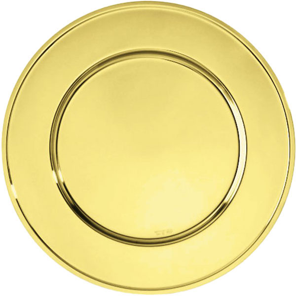 Блюдо «Элит Голд»; сталь нержавейка; D=33см; золотой