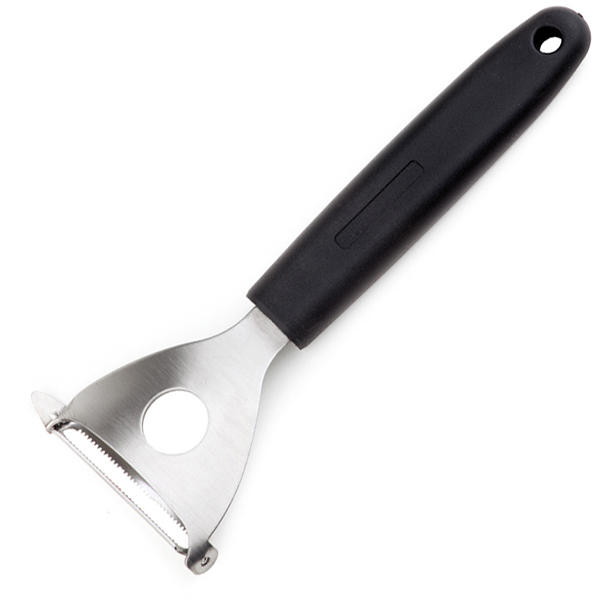Нож для чистки овощей «Оранж»; пластик,сталь; L=16.5см; черный
