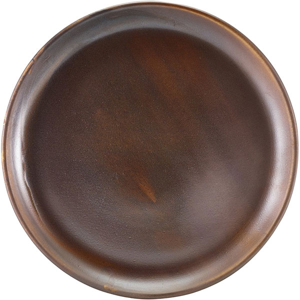 Тарелка мелкая «Рустик коппер»; фарфор; D=27.5см; коричневый , красный