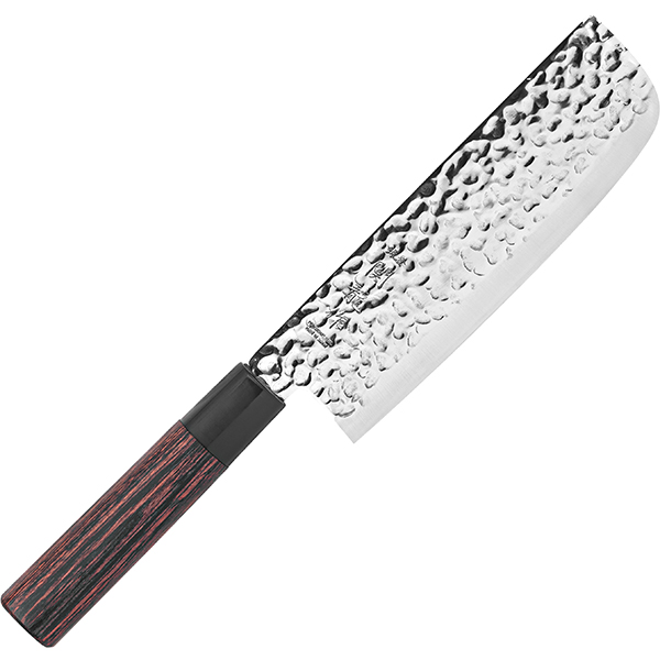 Нож кухонный «Накири»  сталь нержавейка, дерево  L=16.5см Sekiryu