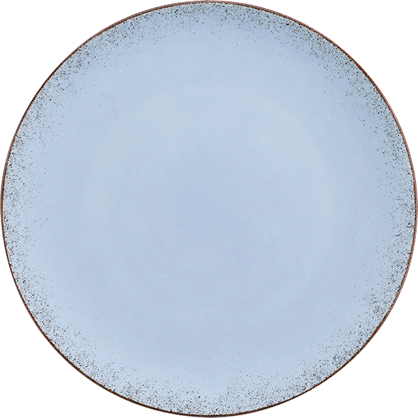 Тарелка  мелкая; фарфор; D=32,H=2см; голубой