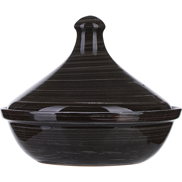 Тажин с крышкой «Маренго»; керамика; 0.5л; коричневый