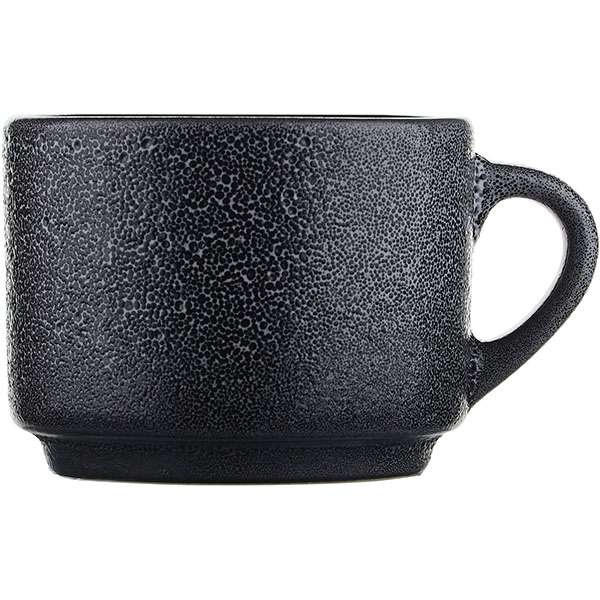 Чашка чайная «Млечный путь»; фарфор; 200мл; черный