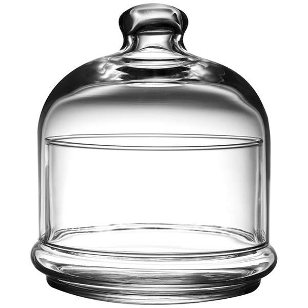 Емкость для лимона с крышкой; стекло; D=10.3,H=13.4см; прозрачный