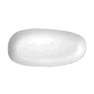 Блюдо овальное «Исола»; материал: фарфор; длина=24, ширина=12 см.; белый