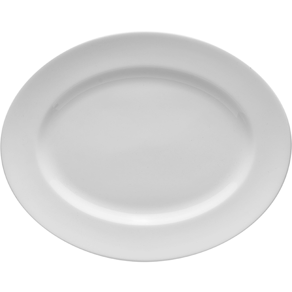 Блюдо овальное «Монако Вайт»  материал: фарфор  высота=12, длина=330, ширина=260 мм Steelite