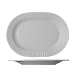 Блюдо овальное «Нестор»  материал: фарфор  высота=2, длина=28, ширина=20 см. Lubiana