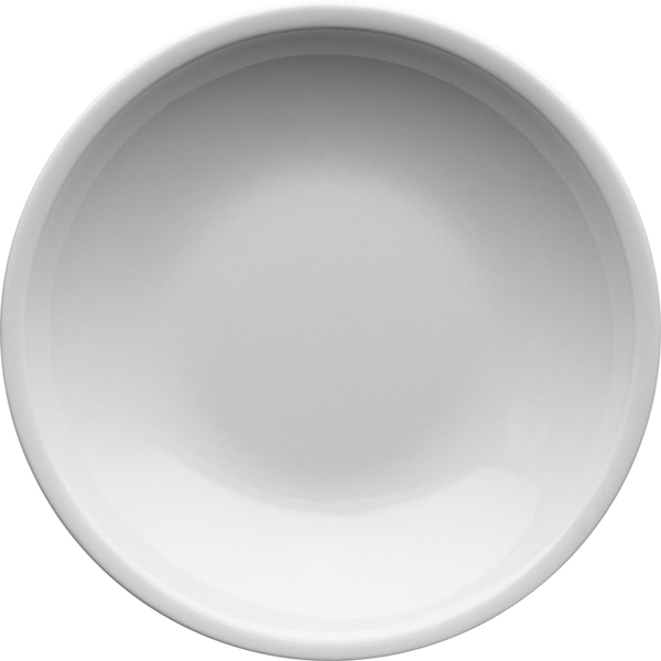 Тарелка глубокая «Катя»;  фарфор;  0,5л;  D=21см;  белый