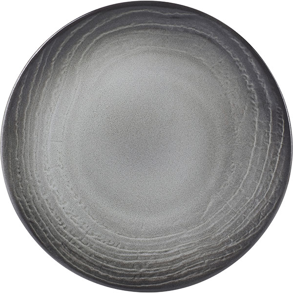 Тарелка для хлеба «Свелл»;  керамика;  D=16,H=2см;  черный,белый